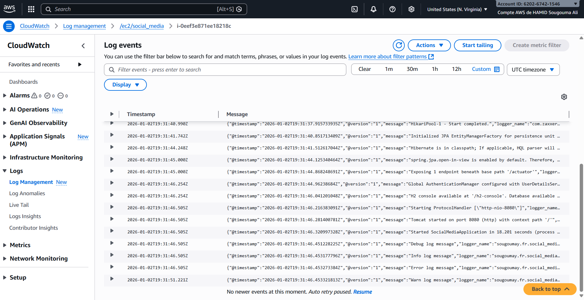 CloudWatch Logs AWS